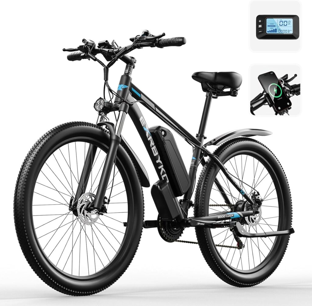 29” Electric Bike for Adults 48V 17.5AH 840WH Battery, 750W 34MPH Electric Mountain Bike, Up to 70 Miles Ebike with 21-Speed Gears, IP7 Waterproof Electric Bicycle E Bike for Commuter