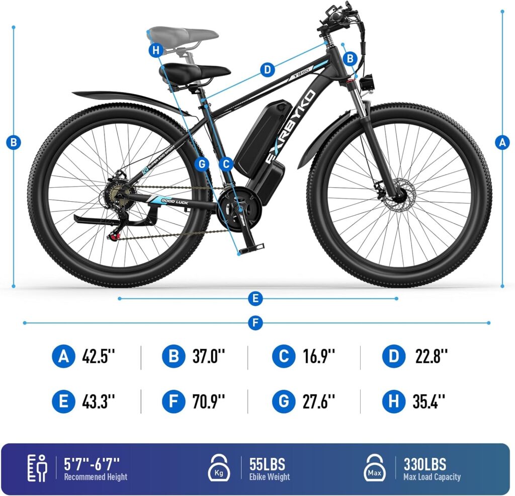 29” Electric Bike for Adults 48V 17.5AH 840WH Battery, 750W 34MPH Electric Mountain Bike, Up to 70 Miles Ebike with 21-Speed Gears, IP7 Waterproof Electric Bicycle E Bike for Commuter