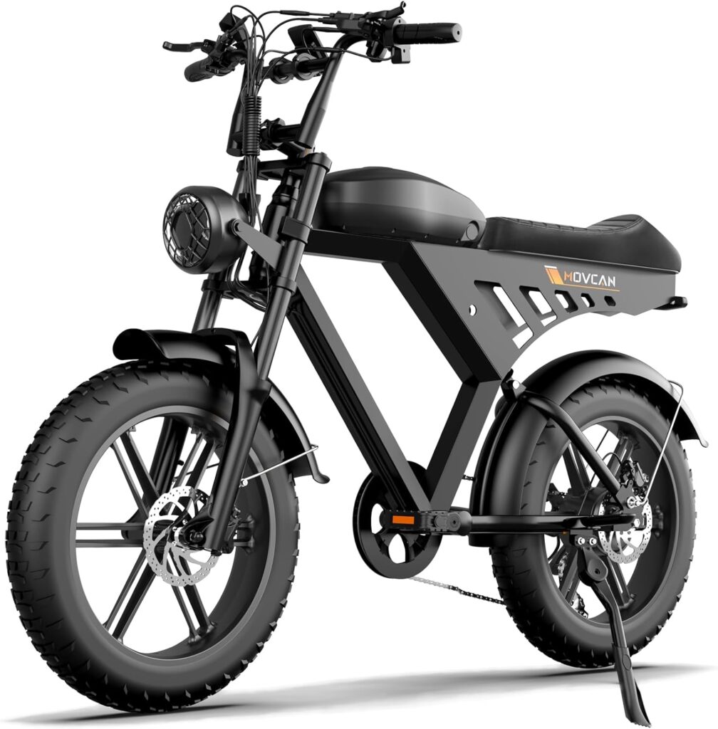 MOVCAN Electric Bike for Adult 1000W Motor 20 in Fat Tire Ebike,Up to 28MPH 70 Miles,15.6 AH Removable Battery, 7 Speed Gear Electric Motorcycle Bicycle